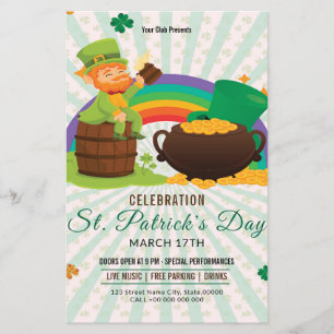 St Patrick's Day Einladung Flyer