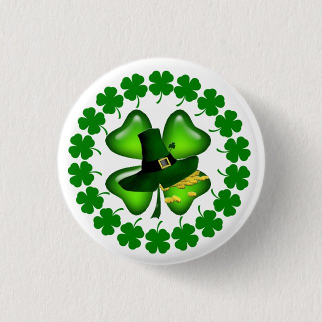 St. Patrick's Day Einzigartiges Geschenk Button (Vorderseite)