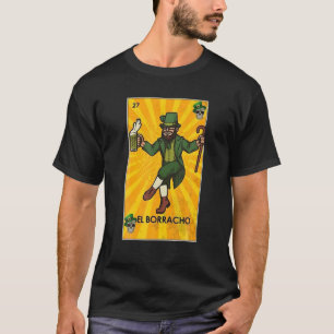 St Patrick's Day El Borracho Retro Vintag T-Shirt