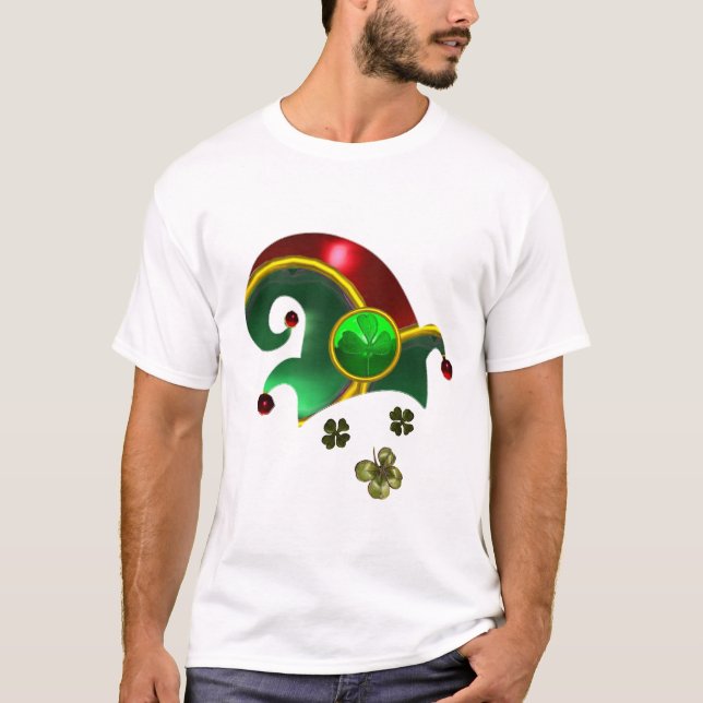 ST. PATRICK'S DAY ELF HAT MIT KLEEBLÄTTERN T-Shirt (Vorderseite)