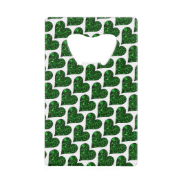 St. Patrick's Day Emerald Heart Geldbeutel Flaschenöffner