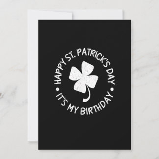 St. Patrick's Day Es ist mein Geburtstags Kleeblat Einladung