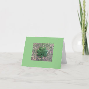 St. Patrick's Day Falted Blank Card Dankeskarte