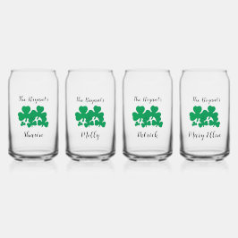 St Patrick's Day Family Personalisiertes Design Dosenglas