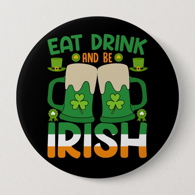 St. Patrick's Day-Feier Button (Vorderseite)