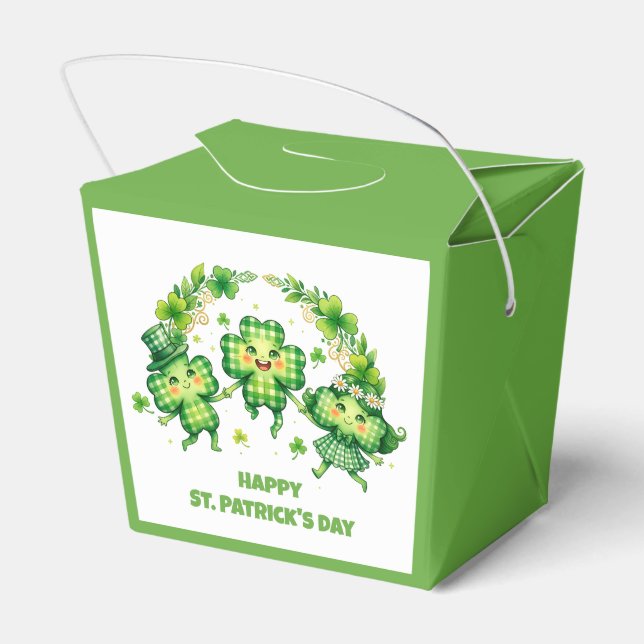 St. Patrick's Day feiern Geschenkschachtel (Rückseite)