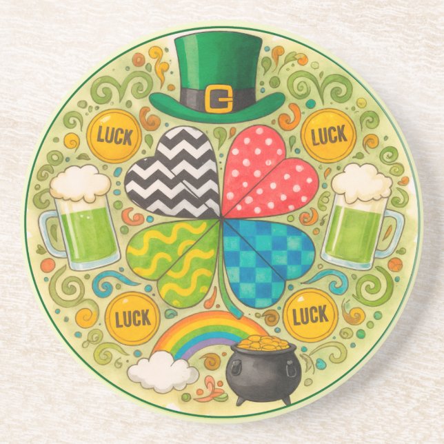 St. Patrick's Day feiern Getränkeuntersetzer (Vorne)