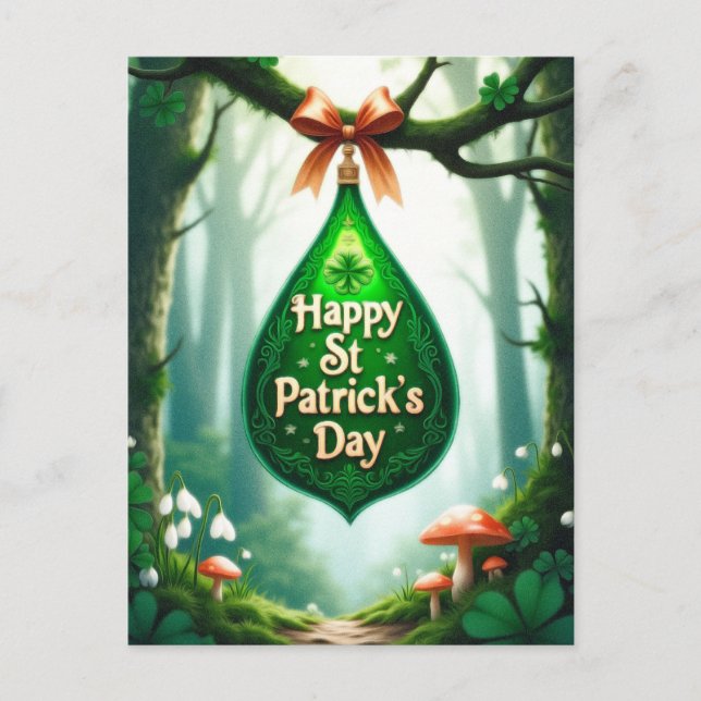 St. Patrick's Day Feiertagspostkarte (Vorderseite)