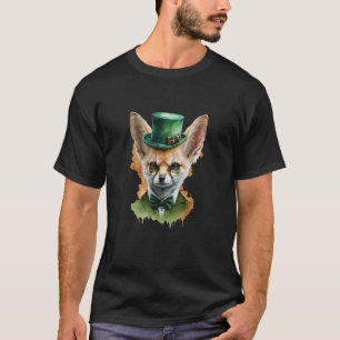 St Patrick's Day Fennec Fuchs Vintag Fox Men Women T-Shirt