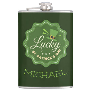 St. Patrick's Day Flachmann