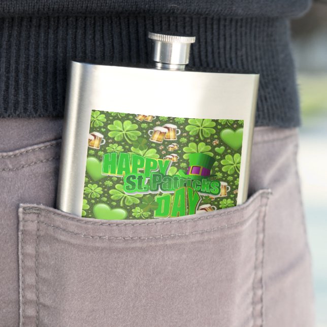 St. Patrick's Day Flask Flachmann (Beispiel)