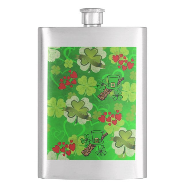 St. Patrick's Day Flask Flachmann (Vorderseite)