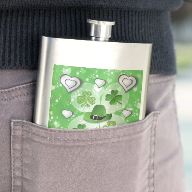 St. Patrick's Day Flask Flachmann (Beispiel)