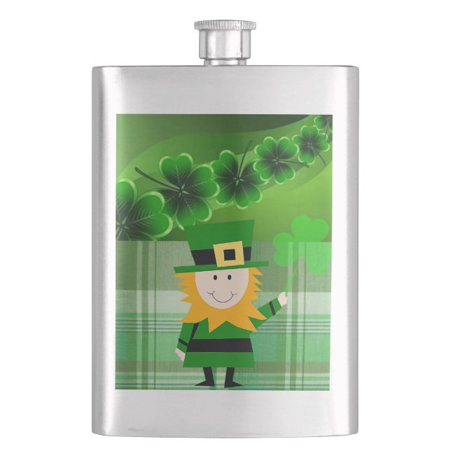 St. Patrick's Day Flask Flachmann (Vorderseite)