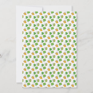 St. Patrick's Day Flat Greeting Card Einladung