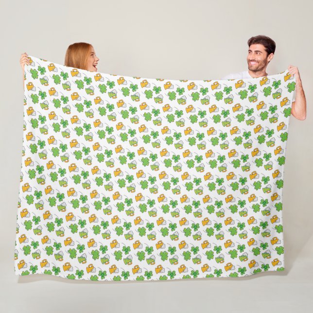 St. Patrick's Day Fleece Blanket (Beispiel)