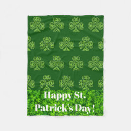 St Patricks Day Fleece Blanket für Rollstuhl