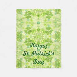 St Patrick's Day Fleece Blanket für Rollstuhl
