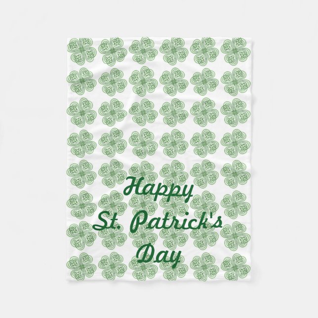 St Patrick's Day Fleece Blanket für Rollstuhl (Vorderseite)