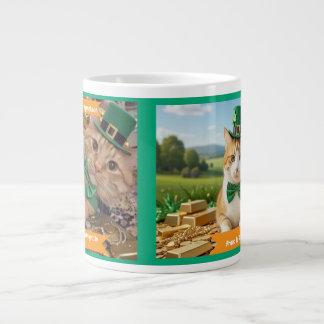 St Patrick's Day for Cat Humor Lovers Jumbo-Tasse