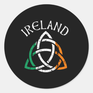 St Patricks Day for Celtic Knot Ireland Runder Aufkleber