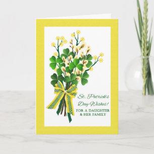 St. Patrick's Day for Daughter and Family Karte