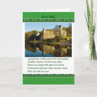 St. Patrick's Day for Vater, Gedicht, Burg, Kleebl