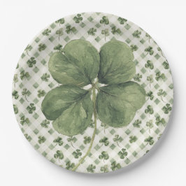  St Patrick's Day Four Leaf Clover  Pappteller