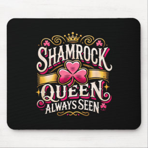St Patricks Day Frauen Shamrock Königin Sankt Patr Mousepad