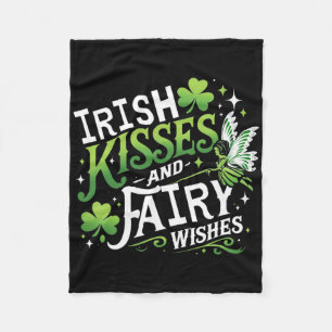 St Patricks Day Frauen Shamrock Saint Patricks Day Fleecedecke