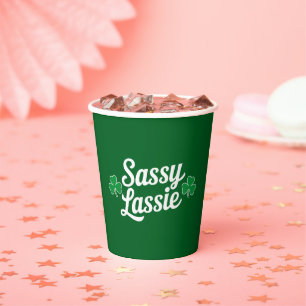 St Patricks Day Freche Göre Lustiger Irischer Pappbecher
