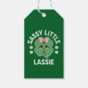 St Patricks Day Freches kleines Mädchen Kinder Geschenkanhänger