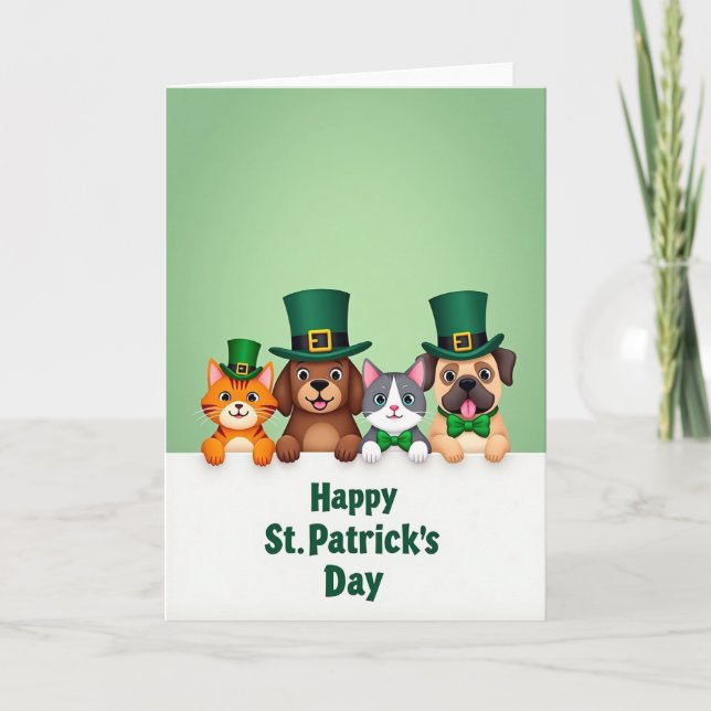 St. Patricks Day Freunde Karte (Vorderseite)