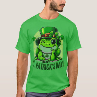 St Patricks Day Frog Face Saint Pattys Paddys Men T-Shirt