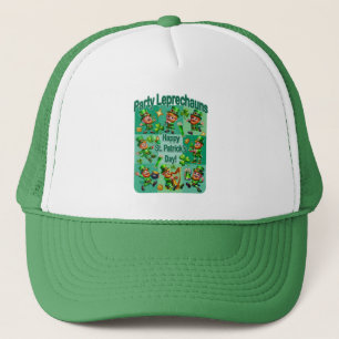 St. Patrick's Day Fun Adorable "Party Leprechauns" Truckerkappe