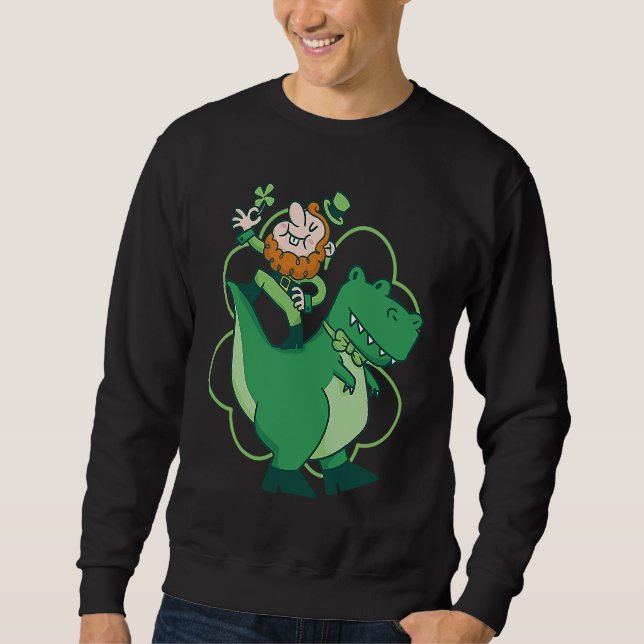 St Patrick's Day Fun Beer Drink Party Dublin Irlan Sweatshirt (Vorderseite)