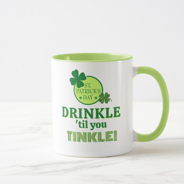 St. Patricks Day FUN! Beste Gruppe oder Einzelpers Tasse (Rechts)