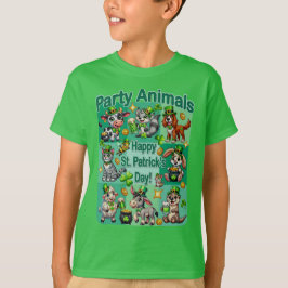St. Patrick's Day Fun und Adorable "Party Animals" T-Shirt