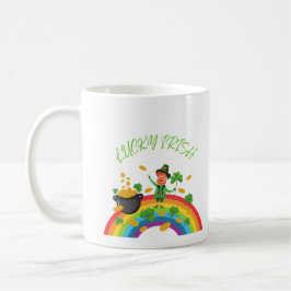 St Patricks Day - Funny Lucky Irish Leprechaun Kaffeetasse