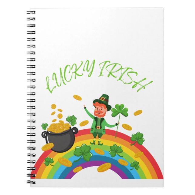 St Patricks Day - Funny Lucky Irish Leprechaun Notizblock (Vorderseite)