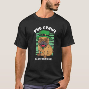 St. Patrick's Day Funny Mops Crawl St. Patrick's D T-Shirt