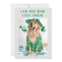 St. Patrick's Day Funny Personnalisable carte de c