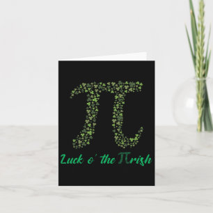 St Patricks Day Funny Pi Luck O' The Pi-rish Gesch Karte