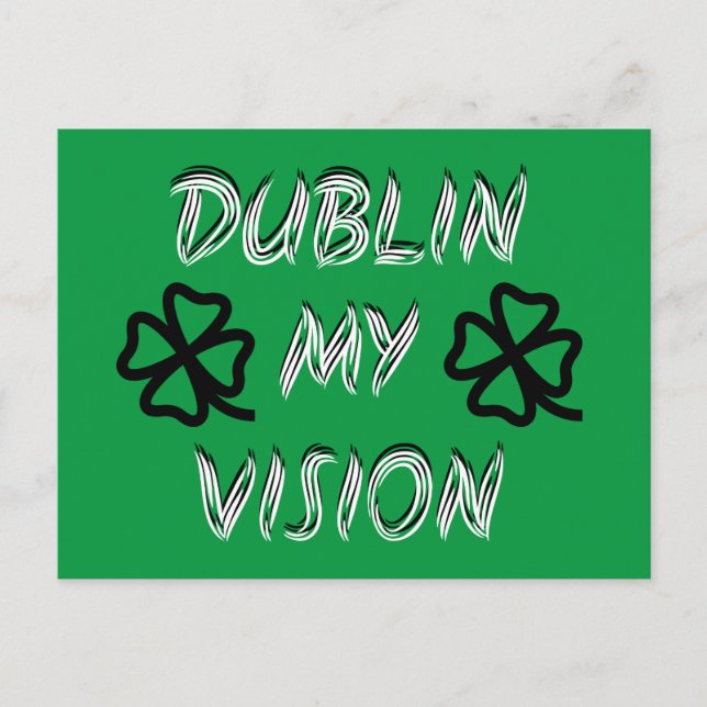 St. Patrick's Day Funny Spaß Green Postkarte (Vorderseite)