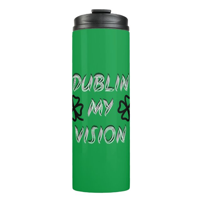 St. Patrick's Day Funny Spaß Green Thermosbecher (Vorderseite)