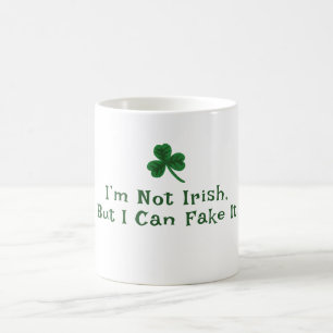 St. Patrick's Day, Funny Text Fake irisch Kaffeetasse