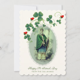 St. Patrick's Day Gebet Segen Religious Karte