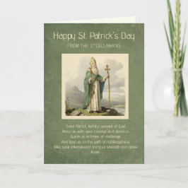 St. Patrick's Day Gebet und Segen Karte