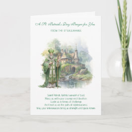 St. Patrick's Day Gebet und Segen Karte