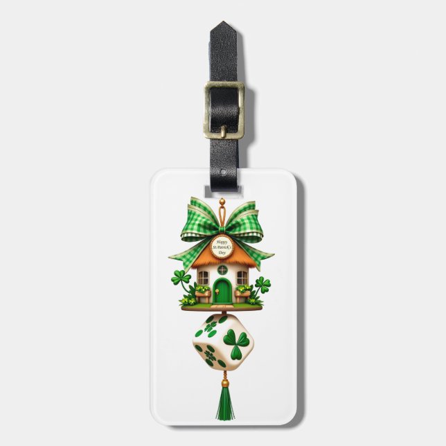 St. Patrick's Day Gepäckanhänger (Vorderseite vertikal)